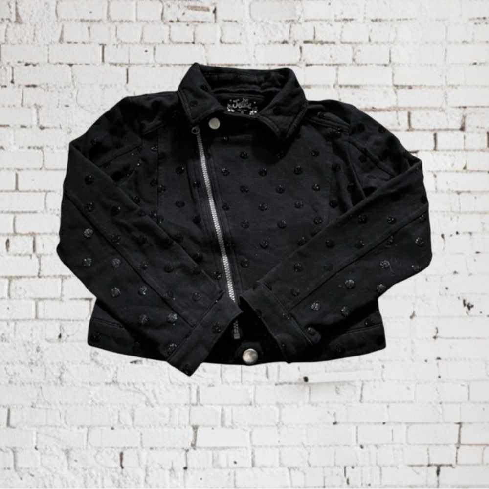 🖤Justice Black Moto Jacket